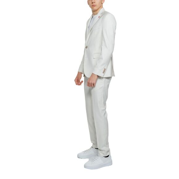 Mulish Beige Suit Regular Fit Men Beige Suits - Picture 3 of 7